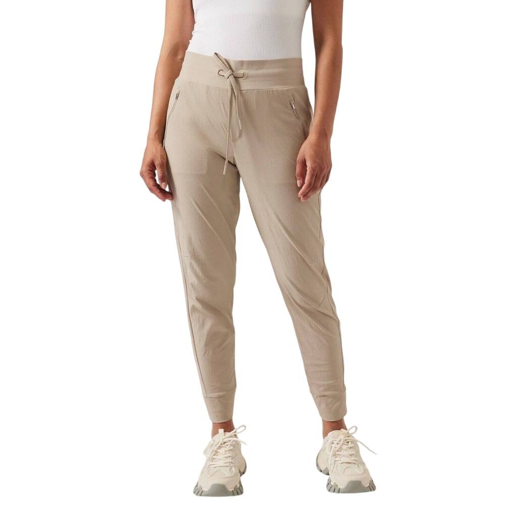 Athleta Trekkie Mid Rise Jogger Ecru Size 4